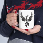 Tribal Phoenix Wings Mug | Ceramic Coffee Cup
