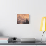 Sunset Mountain Landscape Matte Canvas