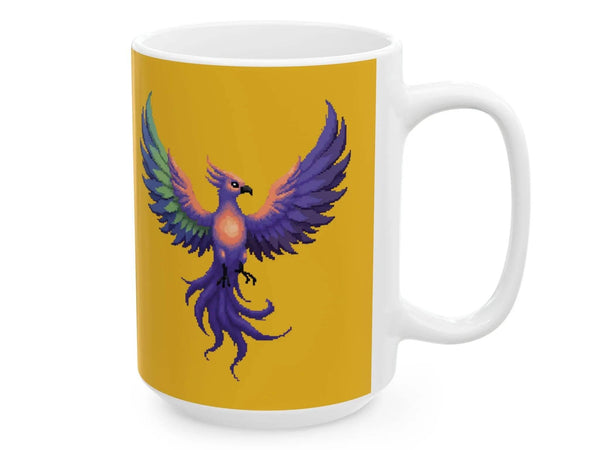 Pixel Art Phoenix Mug (11oz & 15oz)| Iron Phoenix GHG - Iron Phoenix GHG