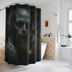 Creepy Skull Monster Shower Curtain | Horror Bathroom Decor