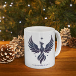 Winged Phoenix Ceramic Mug — Gothic Phoenix Coffee Cup (11oz & 15oz)