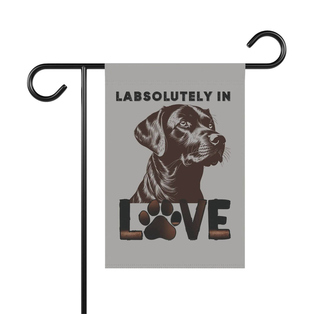 "LabsolUTELY in LOVE" Garden Banner - Labrador Retriever Dog Banner