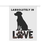 Labrador Retriever Garden Banner - Adorable Dog Design Outdoor Decor - Iron Phoenix GHG