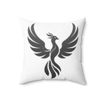 Phoenix Silhouette Pillow | Square Polyester Throw Pillow