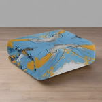 Vibrant Abstract Beach Towel - rolled view | Our Phoenix Rise