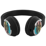 Black On-Ear Wireless Gaming Headphones - Side profile view | Our Phoenix Rise