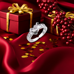 Digital Age Geometric Zirconia Ring | 18K Gold Plated (Adjustable)