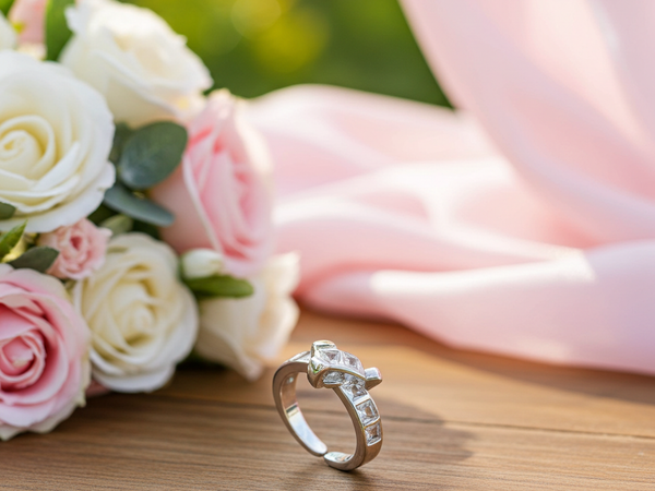 Digital Age Geometric Zirconia Ring | 18K Gold Plated (Adjustable)