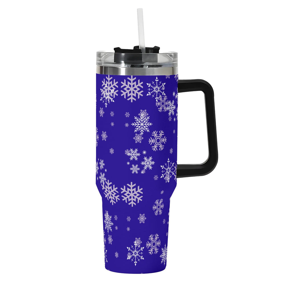 Blue Snowflake 40oz Tumbler | Winter Gaming