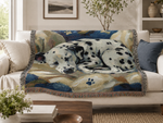 Dalmatian Dog Woven Blanket - Size Comparison Chart for Three Options | Our Phoenix Rise