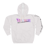 Custom Teacher Unisex Hoodie featuring all-over print and front pocket