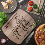 Dalmation Decorative Cutting Board - Walnut wood lifestyle kitchen setting | Our Phoenix Rise