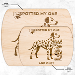 Dalmation Decorative Cutting Board - Maple wood size comparison | Our Phoenix Rise