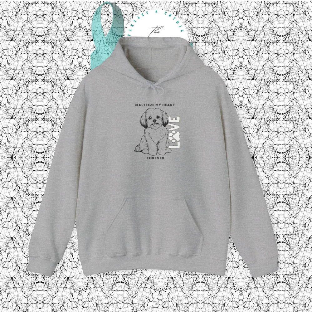 "Maltese My Heart" Hoodie | Cozy Dog Lover Sweatshirt