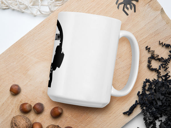Level up your stream with our "Game On" ceramic mug. Features a headset graphic and space for your custom gamertag.