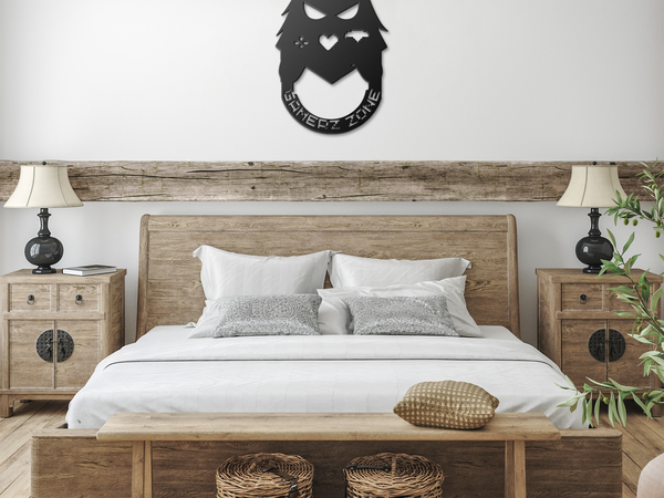Gamerz_zone_wall_decor_Black_Farmhouse_Bedroom_Mockup.png