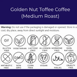 Golden Nut Toffee Coffee - Brazilian Medium Roast | Whole Bean Ground