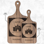 "Own a Castle" Funny Gamer Cutting Board| Iron Phoenix GHG - Iron Phoenix GHG