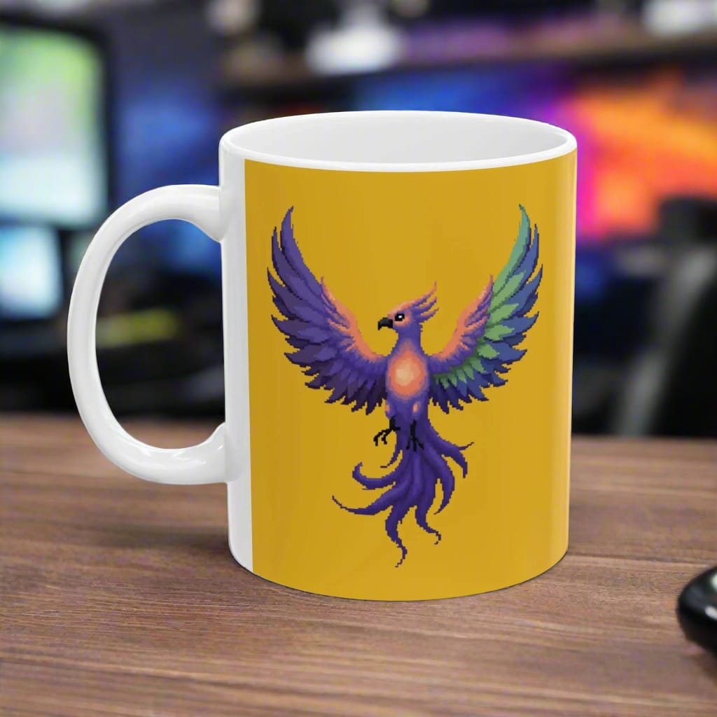 Pixel Art Phoenix Mug (11oz & 15oz