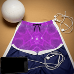Purple Gem Kaleidoscope Athletic Shorts Detailed View 4 | Our Phoenix Rise