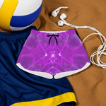 Purple Gem Kaleidoscope Athletic Shorts Detailed View 2 | Our Phoenix Rise