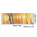 Nature Sunshine inspired Customized Yoga Mat  4mm Rubber Yoga Mat