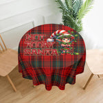"Not Today Santa" Grumpy Elf Round Tablecloth