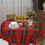 "Not Today Santa" Grumpy Elf Round Tablecloth | 60" Christmas 