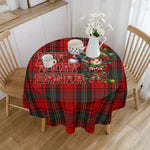Not_Today_Santa_Grumpy_Elf_Round_Tablecloth_60_Christmas_Decor_background above