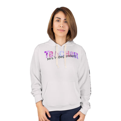 Personalized Teacher Pullover Hoodie with custom teacher title and unisex fit