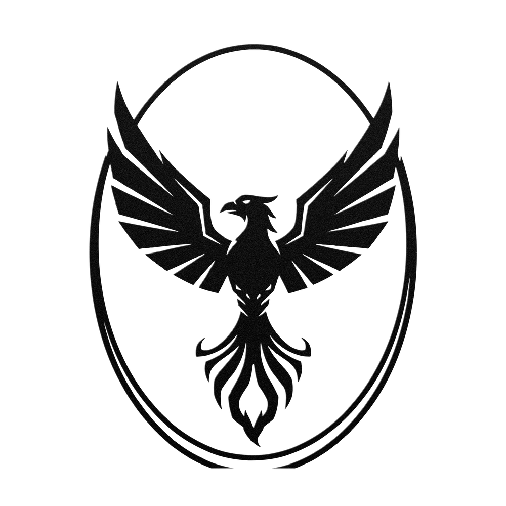 Phoenix Rising Metal Wall Art