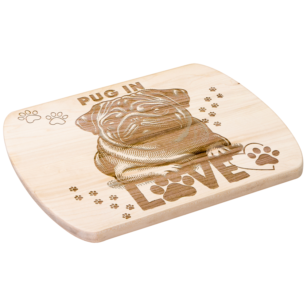 Decorative Pug Dog Cutting Board
