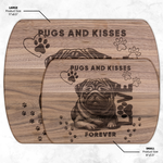 Pug Dog Decorative Wood Board - Dark Walnut H Size Options | Our Phoenix Rise