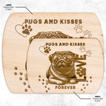 Pug Dog Decorative Wood Board - Light Maple H Size Options | Our Phoenix Rise