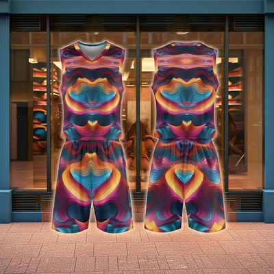 "Heart Swirl" Abstract Basketball Uniform| Iron Phoenix GHG - Iron Phoenix GHG