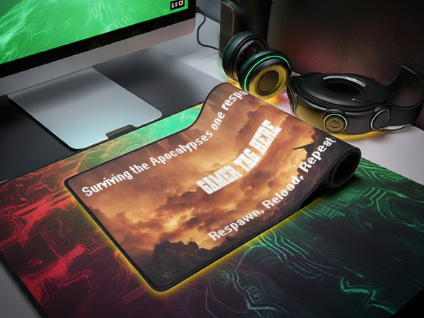 Apocalypse Gaming Mat | Personalized XL Survival Desk Pad - Iron Phoenix GHG