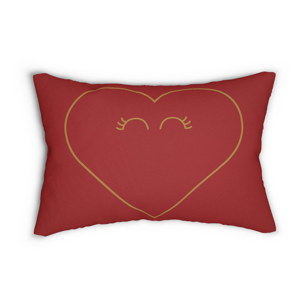 Family Movie Night Lumbar Pillow - Heart Design Home Decor | Cozy Pillow