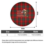 Round holiday tablecloth