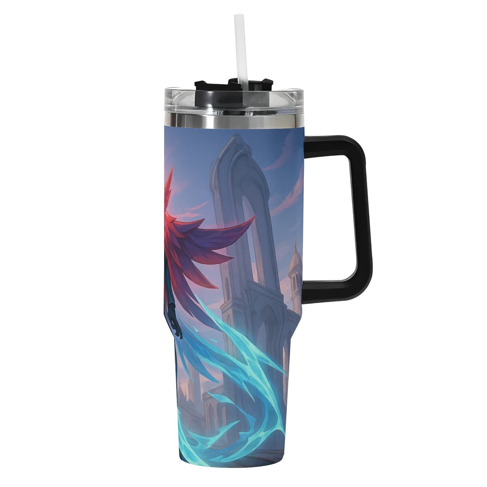 Hooded Arcane Warrior 40oz Tumbler | RPG Gaming