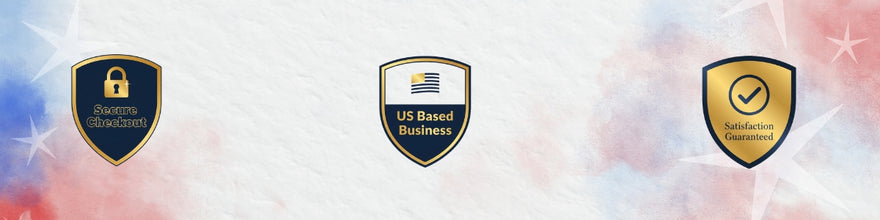 Trust Badges: Gamer Designed, Wellness, Secure, Support