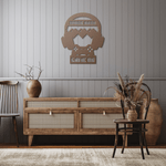 Work Hard Game On Metal Sign - Copper in rustic hallway | Our Phoenix Rise