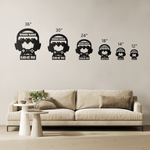 Work Hard Game On Metal Sign - Size options diagram | Our Phoenix Rise