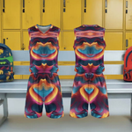 Abstract Heart Swirl Basketball Uniform Set - Elastic Waistband Detail | Our Phoenix Rise