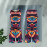 Abstract Heart Swirl Basketball Uniform Set - Vibrant Pattern Detail | Our Phoenix Rise