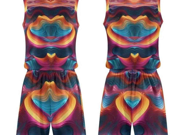 "Heart Swirl" Abstract Basketball Uniform| Iron Phoenix GHG