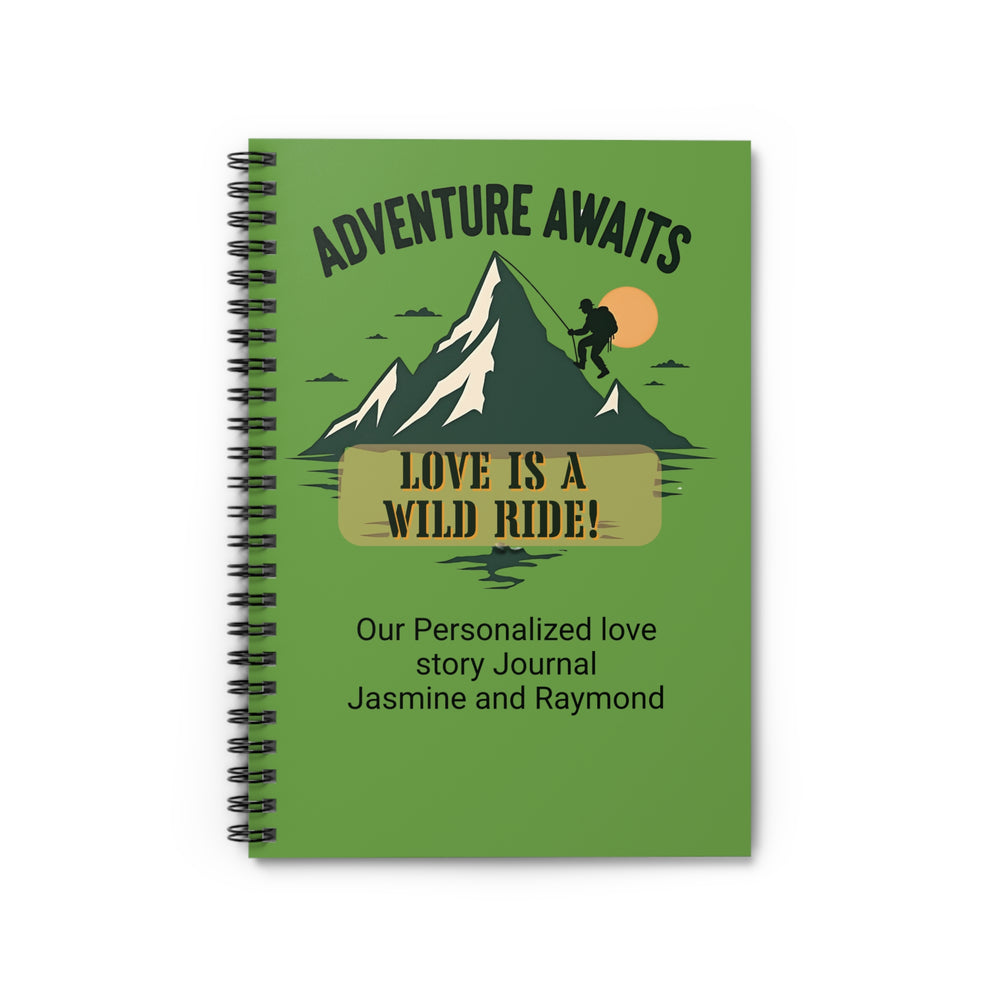 Adventure & Love Spiral Notebook | 118 Page Ruled Journal