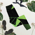 Neon Green Gamer Yoga Leggings - Model posing in studio | Our Phoenix Rise