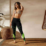 Neon Grid Gamer Style Yoga Leggings | Iron Phoenix