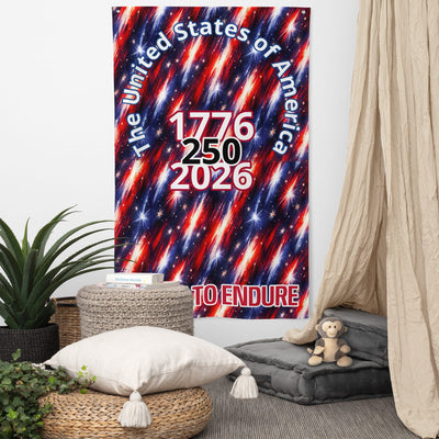 USA 250th Anniversary Flag - Red White Blue Wall Display | Our Phoenix Rise