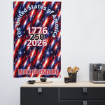 USA 250th Anniversary Flag - Vertical Display Design | Our Phoenix Rise